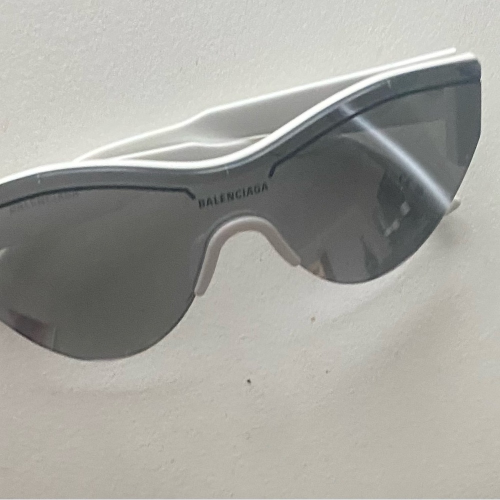 Balenciaga Modern White Sunglasses